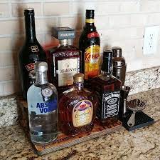 Counter Caddies Liquor Theme 12 Straight Shelf Liquor Bottles Bottle Liquor Bar