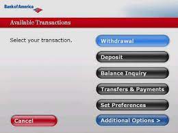 A bank's computer systems may take more than a few minutes to update and reflect the reset atm withdrawal limit.</p><p>furthermore, i'd highly advise against anyone hanging out at an atm for too. An Atm Interface Of Bank Of America Showing Some Of The Offered Services Download Scientific Diagram