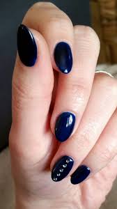 Contents 1 perfect rose almond nails 18 blue matte nails Navy Almond Shaped Shellac Nails With Diamantes Almond Shaped Nails Designs Almond Shape Nails Navy Nails