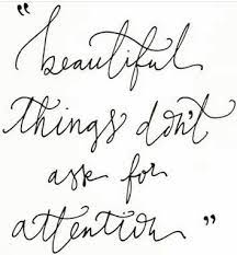 Not Having To Be Center Of Attention