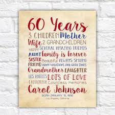 Birthday gift for mom 60th birthday 60 years old gift. 60th Birthday Gift For Mom Woman Turning 60 Years Old Mother Etsy Mother Birthday Gifts 60th Birthday Gifts Mom Birthday Gift