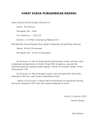 Contoh Surat Pengembalian Barang Contoh Resource