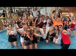 Location of the aquarius club, papaya club, kalypso club, noa club event. Video Zrce