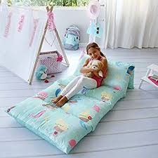 Amazon Com Kid S Floor Pillow Bed Cover Use As Nap Mat Portable Toddler Bed Or Inflatable Air Mattress Floor Pillows Kids Portable Toddler Bed Bed Pillows