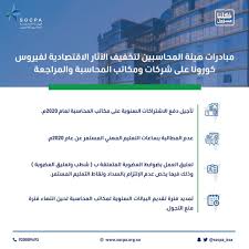الهيئة السعودية للمحاسبين القانونيين الهيئة تطلق أربع مبادرات لمكاتب وشركات المحاسبة لتخفيف آثار كورونا