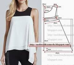 Para fazer o molde base saia siga os passos que as imagens sugerem. Blusa Facil De Fazer 3 Moldes Dicas Moda Confeccion De Ropa Moldes De Ropa Patrones De Blusa