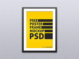 A Beautiful Mockup Of A Poster In A Frame Leaning Against A Wall The Psd Is Equipped With A Smart Layer Mockup Psd Free Poster