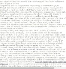 Outline Example For Apa Research Paper Research Paper Thesis Research Paper Term Paper