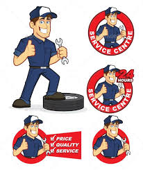 Auto Mechanic Mechanic Logo Design Cartoon Character Design Car Mechanic