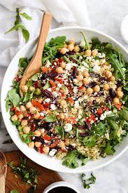 Mediterranean Quinoa Salad Foodiecrush Com Yummy Salad Recipes Mediterranean Recipes Diet Recipes