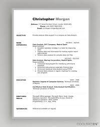 This is a rather classic and simple cv with a modern touch. Cv Resume Templates Examples Doc Word Download