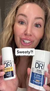 If you sweat you NEED @Certain Dri Official ! #certaindri #hyperhidrosis  #hyperhydrosischeck #sweat #sweaty #deodorant #sponsored #ad