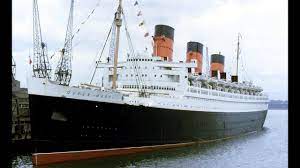 R M S Queen Mary New York To Cherbourg 1953 Queen Mary Queen Mary Ship Oceans Of The World