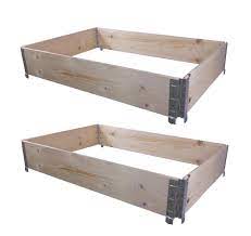 2x Palettenrahmen Hochbeet Aufsatzrahmen Kaufland De