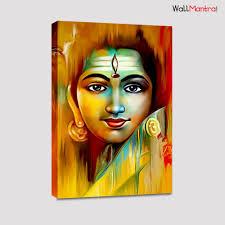 Easy to mix together, these paints let you explore various shades and discover new art techniques. Beautiful Lord Shiva Face Portrait Painting Canvas Printed Painting Stretched On Wood 61 X 41cm