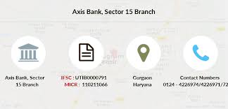 All states in which axis bank has branch(es) are listed below. Axis Bank Sector 15 Ifsc Code Utib0000791