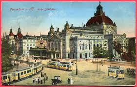 Frankfurt A M Schauspielhaus 1902 Marchenbrunnen 1910 Poststempel 2 8 1929 Frankfurt Am Main Frankfurt Postcard