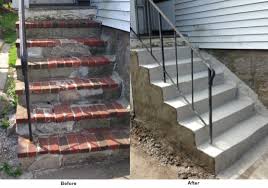 Items like align boring equipment, stairs & platforms, wheel chocks, hd stands,custom cabinets & boxes, tire changers,hd ramps. Residential Concrete Steps Repair Brick Stone Stair Repairs Ma Nh Ri Ct