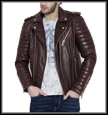 Men Trendy Qulited Motorbike Original Leather Jacket Men S From Leatherworld2014 Leather Jacket Men Brown Leather Jacket Men Lambskin Leather Jacket