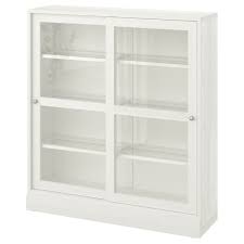 These units offer the perfect opportunity to showcase your cherished possessions, be it your best china, family photos, or your favourite books. Havsta Glass Door Cabinet With Base White Clear Glass Ikea
