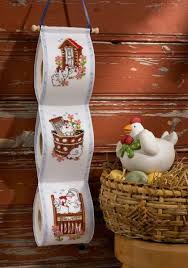 Counted cross stitch pattern in pdf format. Chickens Toilet Roll Holder Cross Stitch Kit By Permin Of Copenhagen