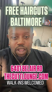 Come get a free haircut if your #Baltimore , bring a friend of family to  get a haircut and we will give you a free haircut!! Thecuttlounge.com
