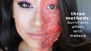 burnt skin special effects makeup