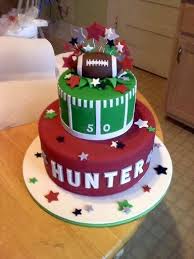 Football Birthday Cake For 18 Year Old Boy Hunter S Birthday Cake Birthday Cakes Football Birthday Cake Cake Football Cake
