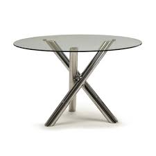 Buy glass folding tables and get the best deals at the lowest prices on ebay! Kesterport Orlando Circular Glass Dining Table Seats 4 Steel Frame