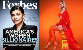 Kylie Jenner on cover of Forbes as youngest self-made billionaire | Daily  Mail Online