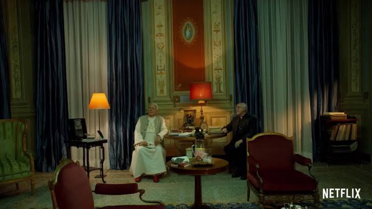 Resultado de imagem para two popes room scene"