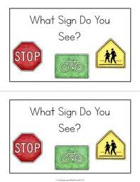 Black And White Road Signs Printable Street And Road Signs Emergent Reader Emergent Readers Road Signs Learning Projects