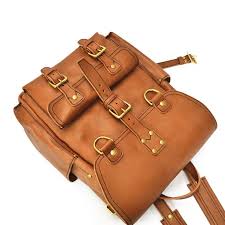 Leather Backpack Men Handmade Leather Laptop Backpack for Women & Men  Vintage Brown Daily Carry Hiking Day Pack 15 Laptop Bookbag