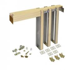 The hardware track is installed on the bottom of your header. Buy Johnson 1500hd Series Pocket Door Frame Kit 42 153670hd For Only 240 8