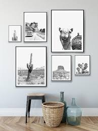 Black And White Gallery Wall Set Set Of 6 Black And White Prints Printable Art Nature Prints Etsy Black And White Photo Wall Gallery Wall Decor