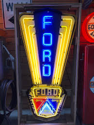 News on collectibles that sold for high prices on ebay, christies, sotheby's and other major auctions. Ford Neon Sign With The Emblem Of The 50s Size 153 Cm