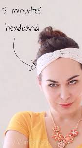 Amazing No Sew Headband Tutorial Lazy Mom S Blog Sewing Headbands Diy Fashion No Sew Diy Hair Accessories