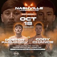 🥊 It's Fight Week! 🥊 Get ready — this week we're bringing you an  action-packed night featuring some of Nashville's best up-and-coming  fighters! It all goes down this Saturday, October 18th, right