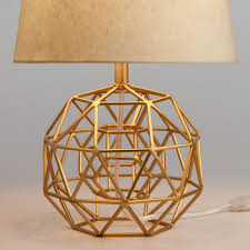 Gold Geo Globe Accent Lamp Base Accent Lamp Lamp Bases Lamp