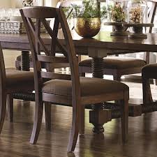 Compass Dining Side Chair With X Back And Upholstered Seat By Bassett At Darvin Furniture Side Chairs Dining Hudson Furniture Dining Room Chairs