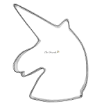 Foremka GŁOWA JEDNOROŻCA 7,0 cm - EkoForemki