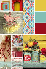 Decorating with yellow, even in small doses, can quickly perk up a room. A February Mood Board Decorating With Red Turquoise And Yellow Turquoise Living Room Decor Turquoise Home Decor Living Room Turquoise