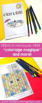 French Summer Mini Book For French Immersion Learn French French Learning Books French Worksheets