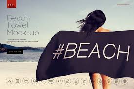 Beach Towel Mock Up Beach Towel Mockup Mocking