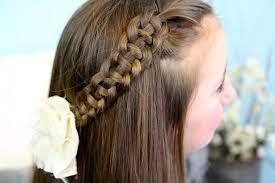 Four strand braid tieback hairstyle. 4 Strand Slide Up Braid Pullback Hairstyles Cute Girls Hairstyles