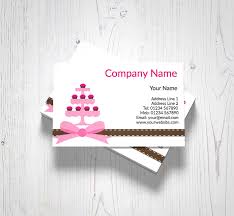 Blue and pink the cupcakery bakery business card. Tiered Cupcakes Business Cards Customise Online Plus Free Delivery Putty Print