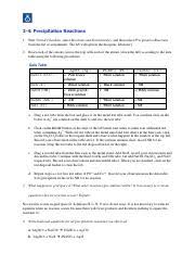 If you are planning on having students use this technology, i would highly recommend giving them the full haven't used the organic chemistry labs yet, but my college adopted beyond labz for our general chemistry courses. 2 4 Precipitation Reactions Pdf 2 4 Precipitation Reactions 1 Start Virtual Chemlab Select Reactions And Stoichiometry And Then Select Precipitation Course Hero