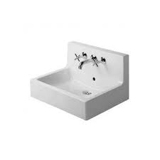 Vero White Alpin Vitreous China Rectangular Wall Mount Bathroom Sink With Overflow Wall Mounted Sink Wall Mounted Bathroom Sinks Duravit