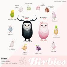 Half Deer Birbies For The Arcade June 2017 Sims 4 Pets Sims 4 Anime The Sims 4 Packs