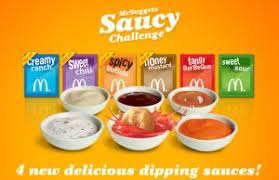 It wasn't mcd's only push for people to serve chicken mcnuggets at holiday parties, but it was certainly their biggest. News Mcdonald S Four New Mcnugget Dipping Sauces Brand Eating